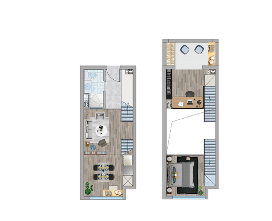 loft公寓戶型圖